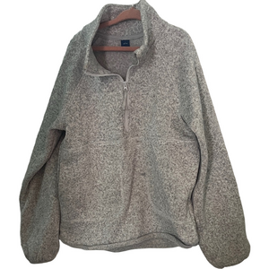 Old Navy Kids Quarter-Zip Gray Pullover